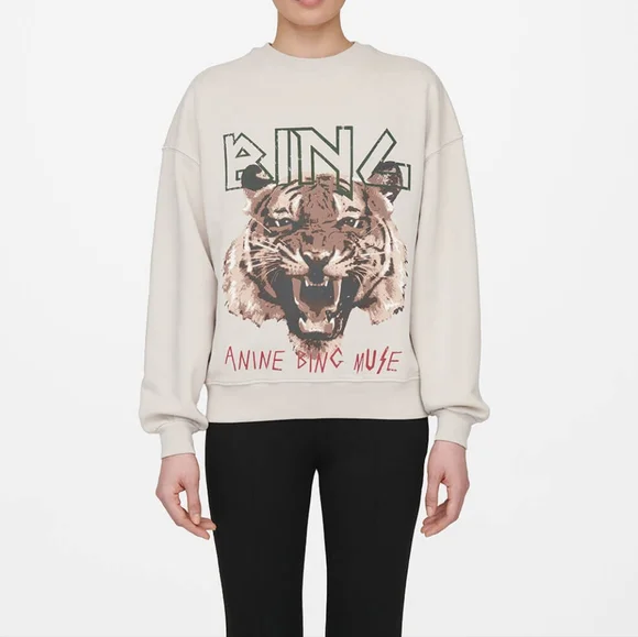 Anine Bing - tiger sweatshirt - large - Picture 4 of 4
